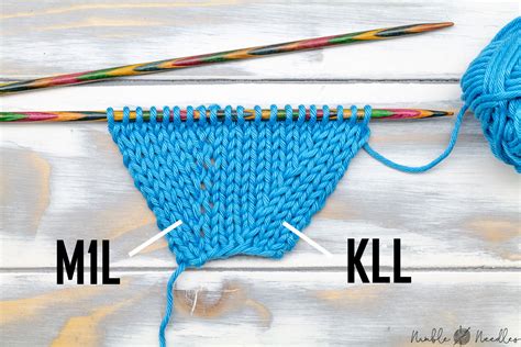 kll l|how to knit kll increase.